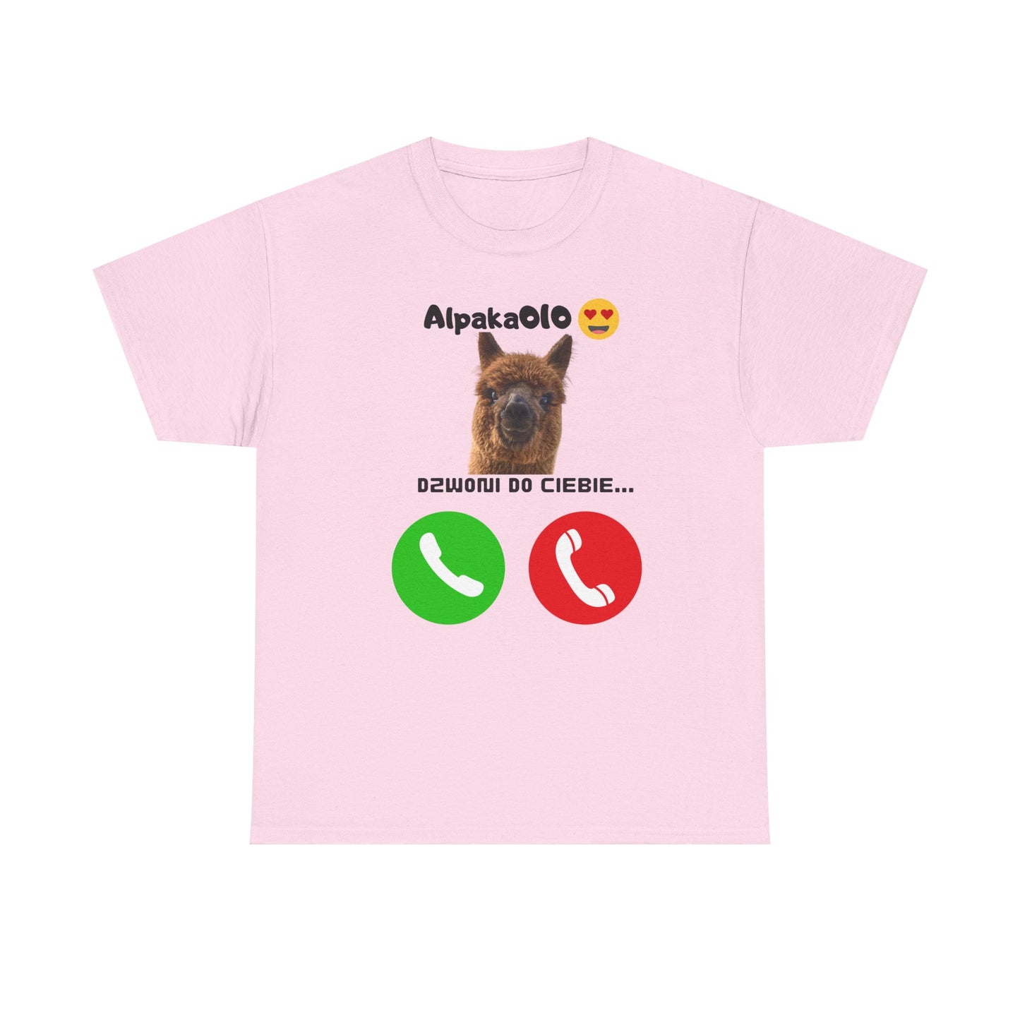 Koszulka unisex Alpaka dzwoni do Ciebie