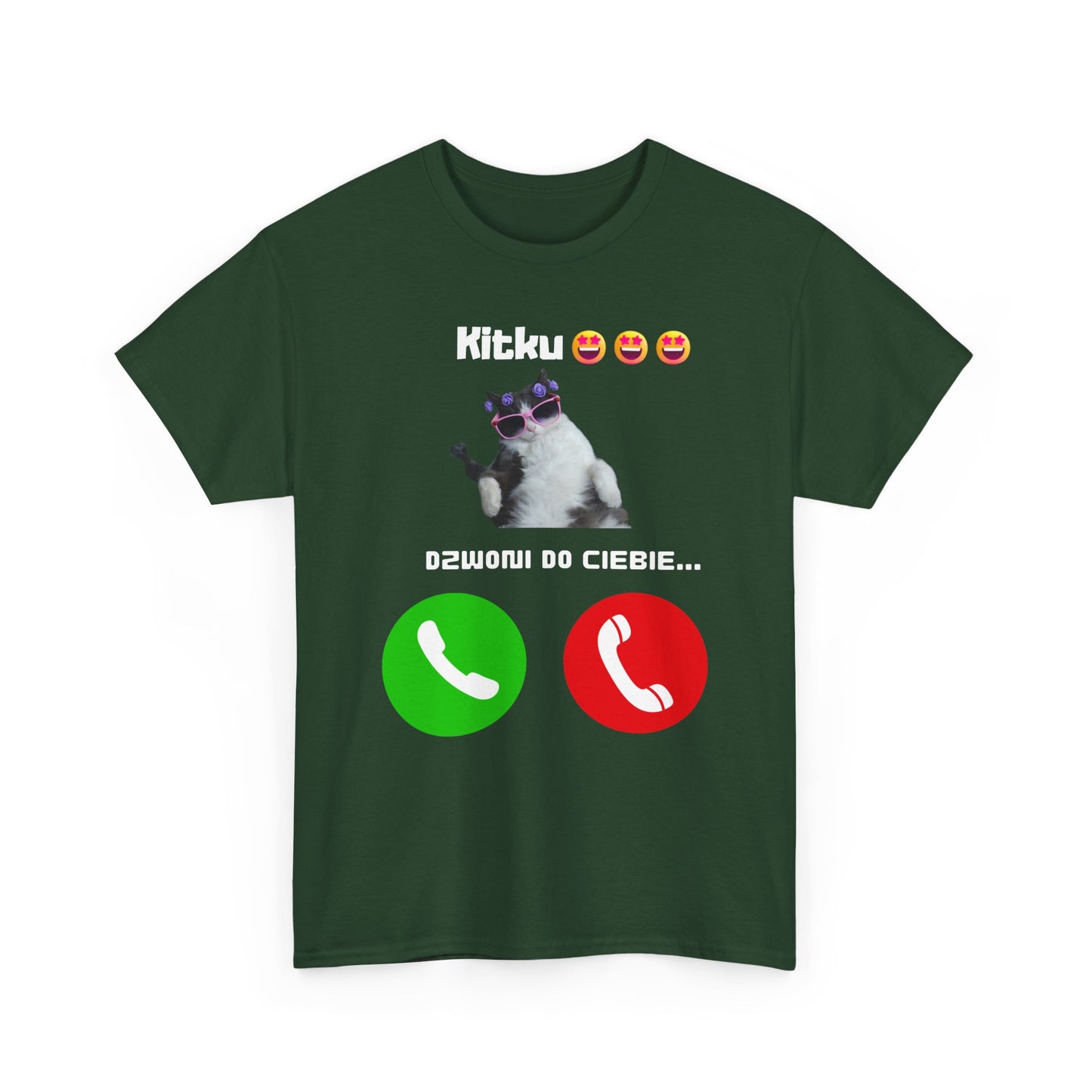 T-shirt unisexe Kitku vous appelle
