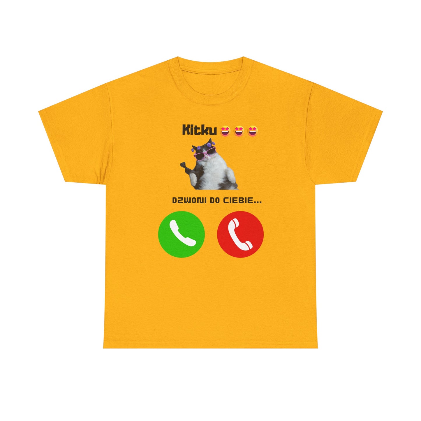 T-shirt unisexe Kitku vous appelle