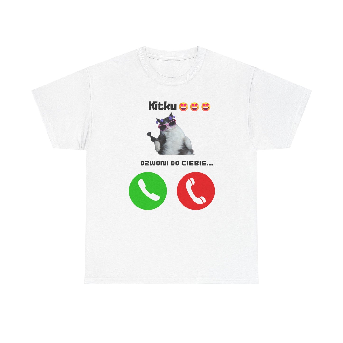 T-shirt unisexe Kitku vous appelle