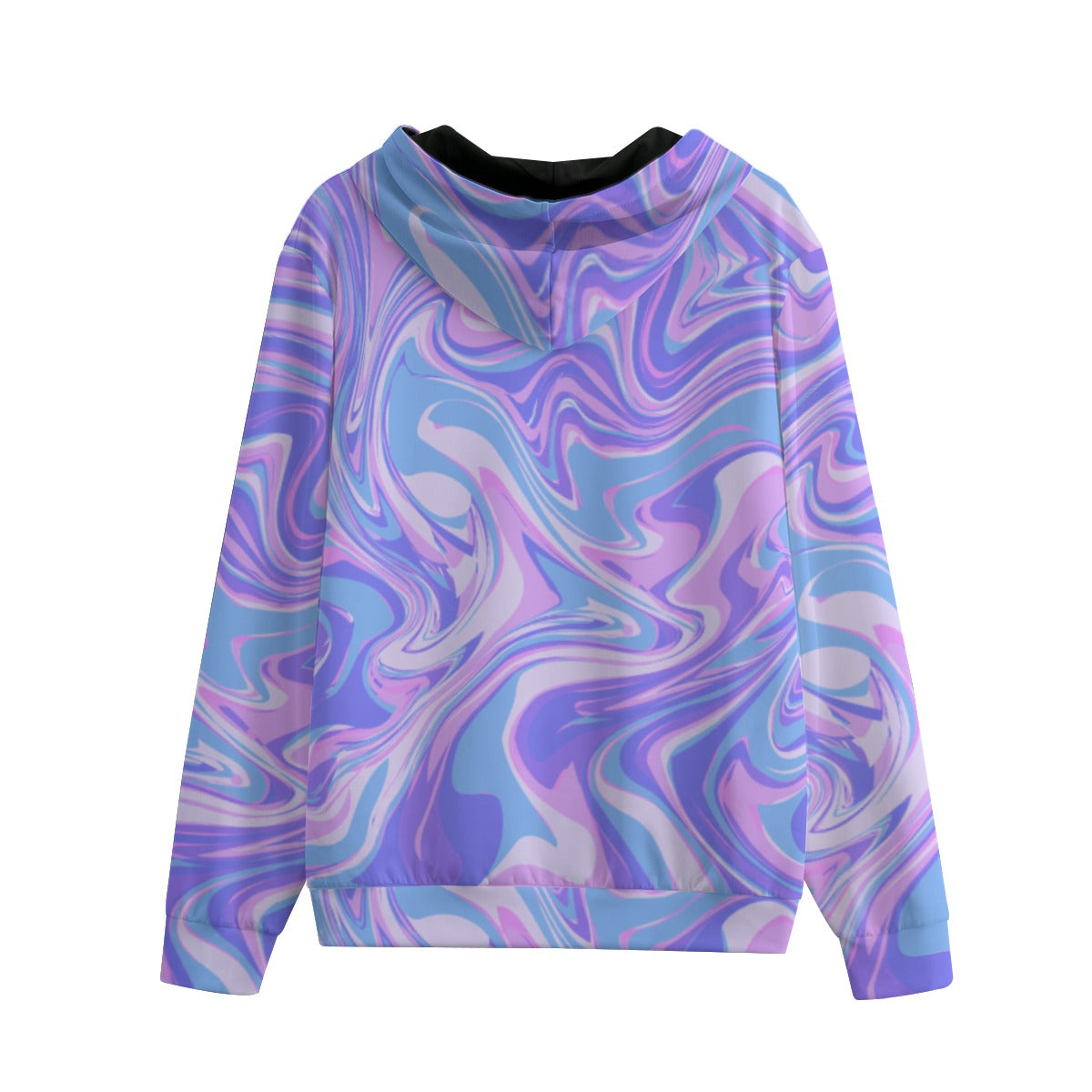 Bluza Hoodie Zip Y2K Purple Liquid Swirl