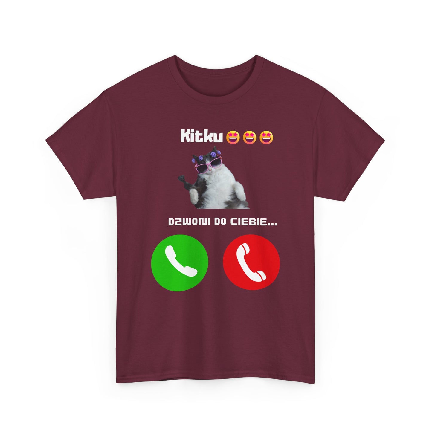 T-shirt unisexe Kitku vous appelle