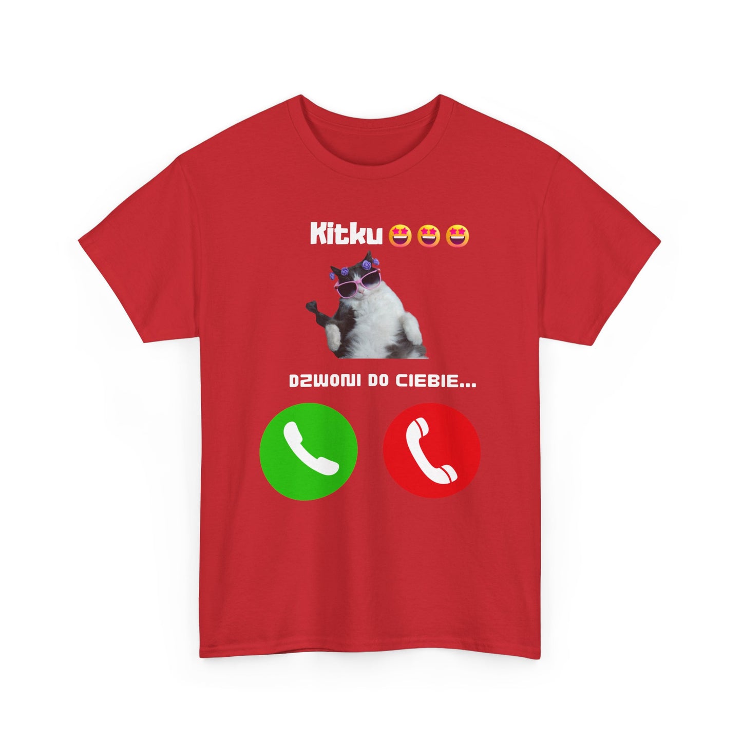 T-shirt unisexe Kitku vous appelle