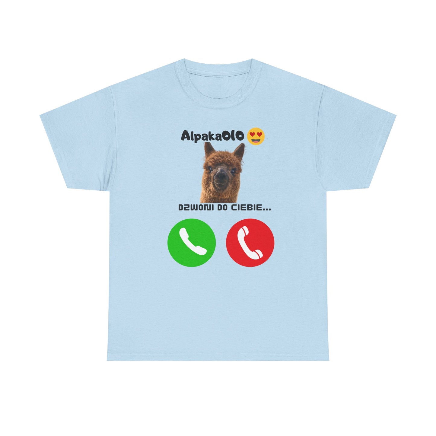 Koszulka unisex Alpaka dzwoni do Ciebie