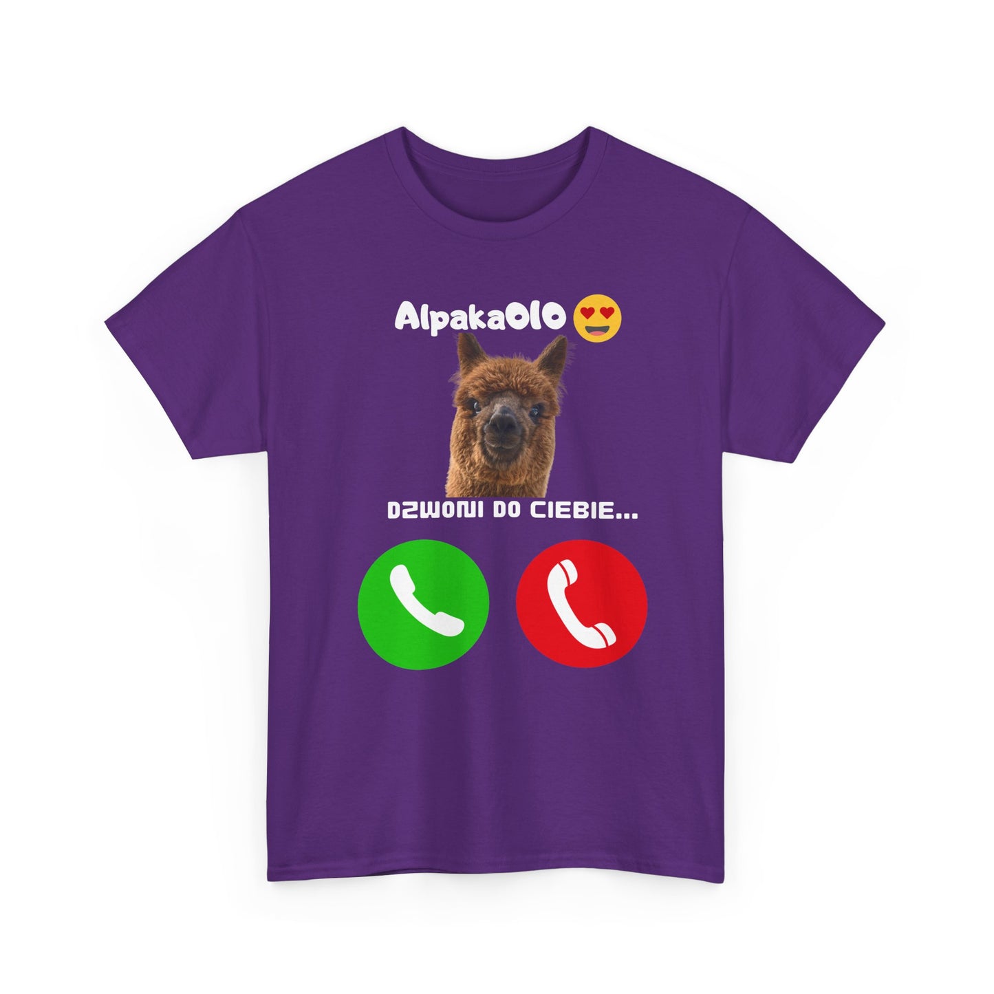 Koszulka unisex Alpaka dzwoni do Ciebie