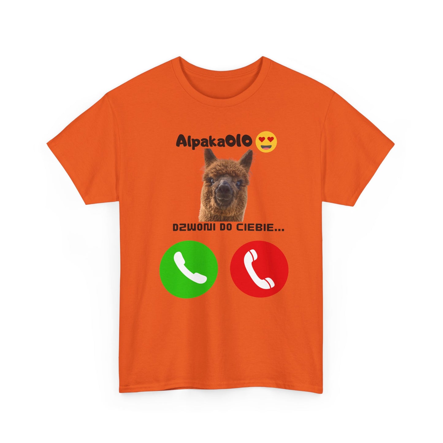 Koszulka unisex Alpaka dzwoni do Ciebie