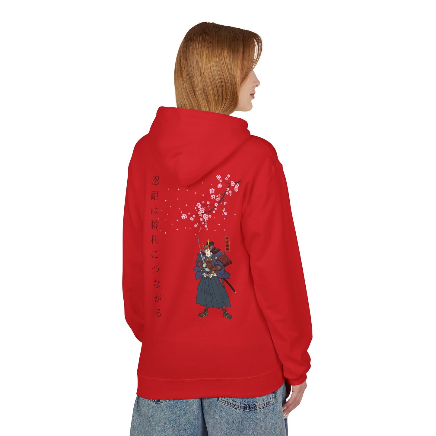 Bluza Unisex Hoodie Samurai Sakura Harmony- Dragon Street
