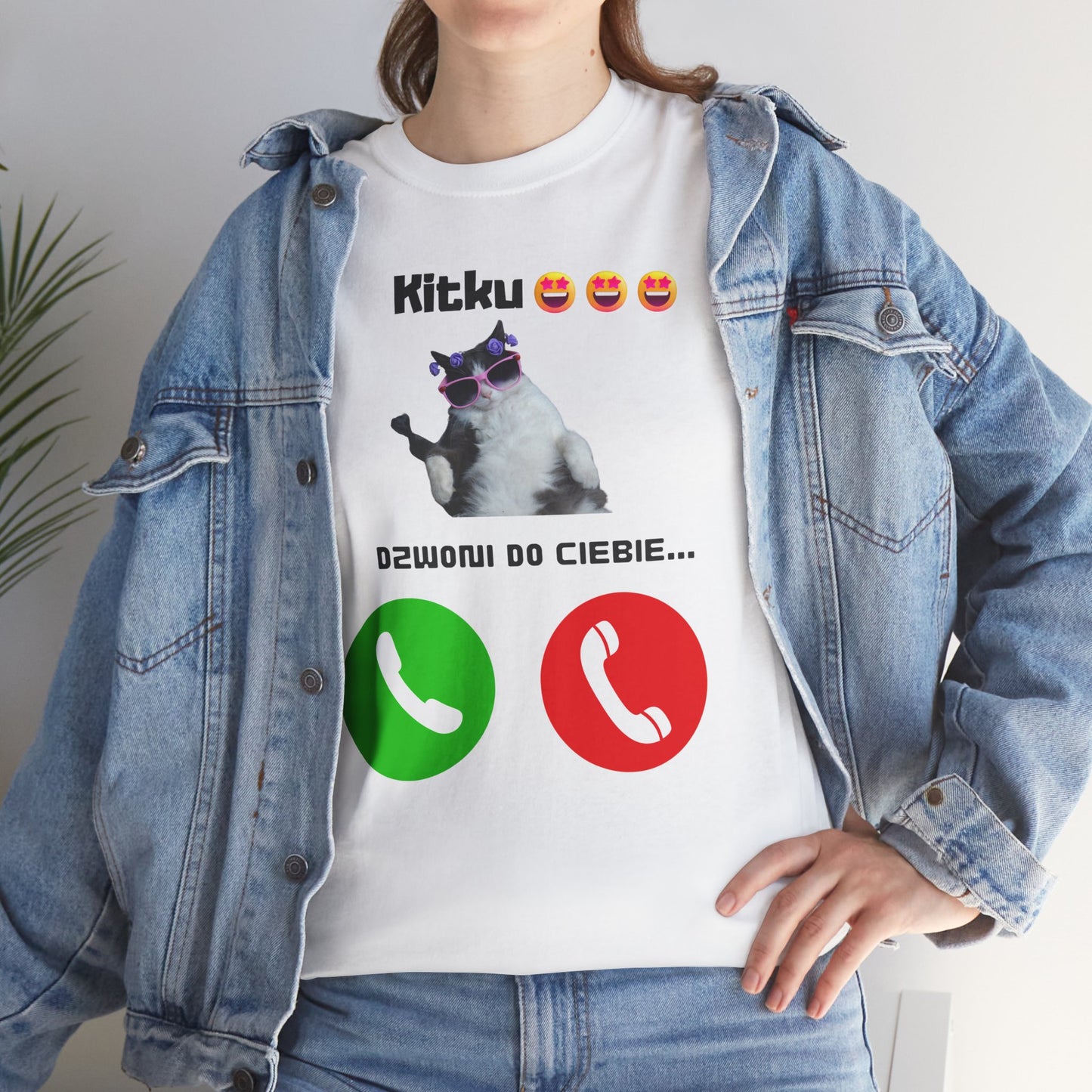 T-shirt unisexe Kitku vous appelle