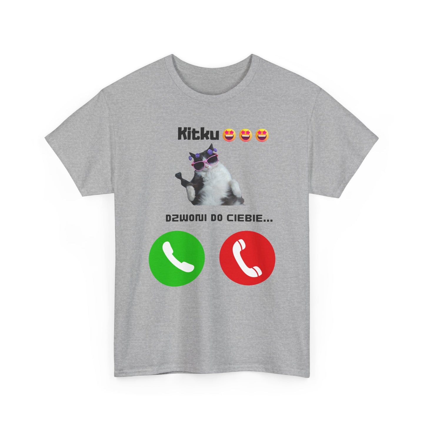 T-shirt unisexe Kitku vous appelle