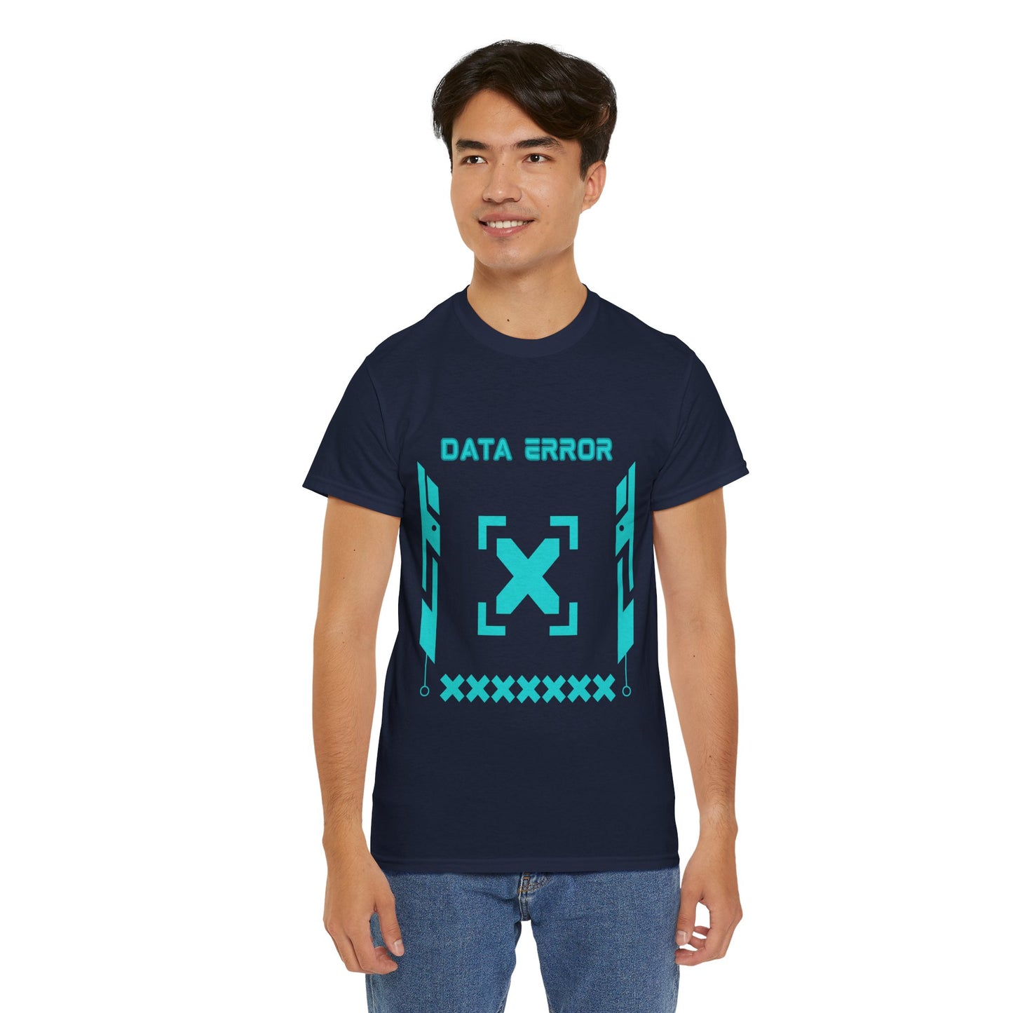T-shirt Unisex Data Error Techwear Blue-TechSouls