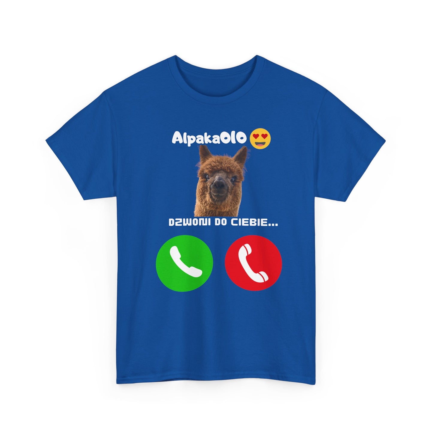 Koszulka unisex Alpaka dzwoni do Ciebie
