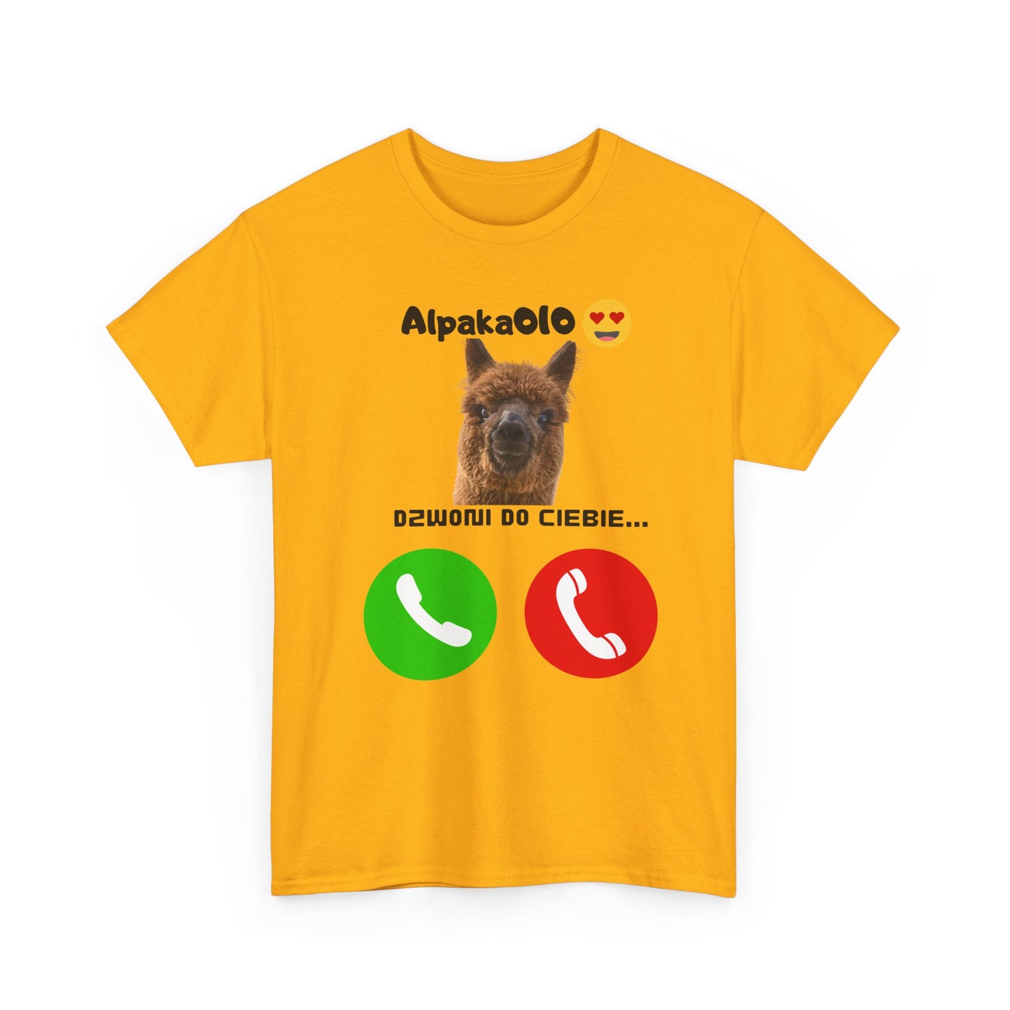 Koszulka unisex Alpaka dzwoni do Ciebie