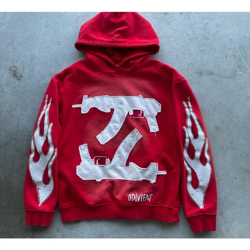 Bluza Unisex Hoodie Y2K Gun