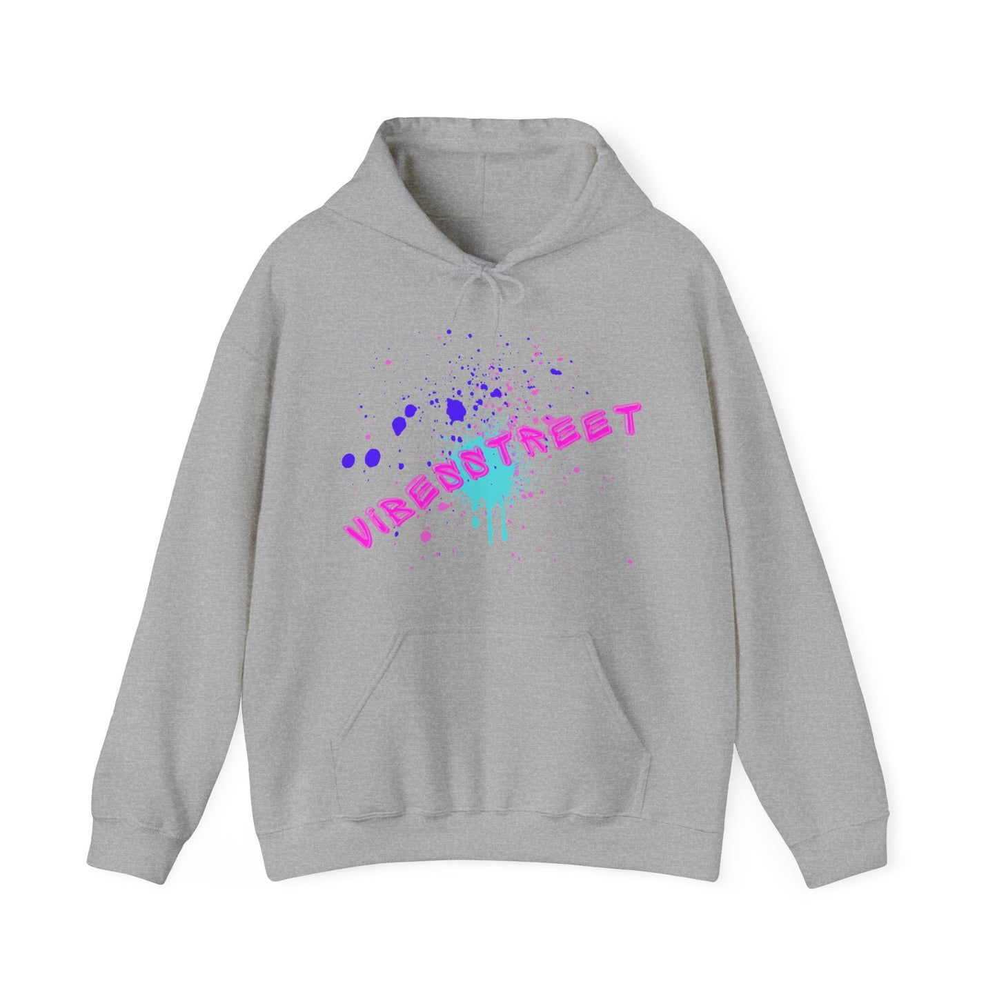 Unisex VibesStreet Spray Hoodie Pink-VibesStreet