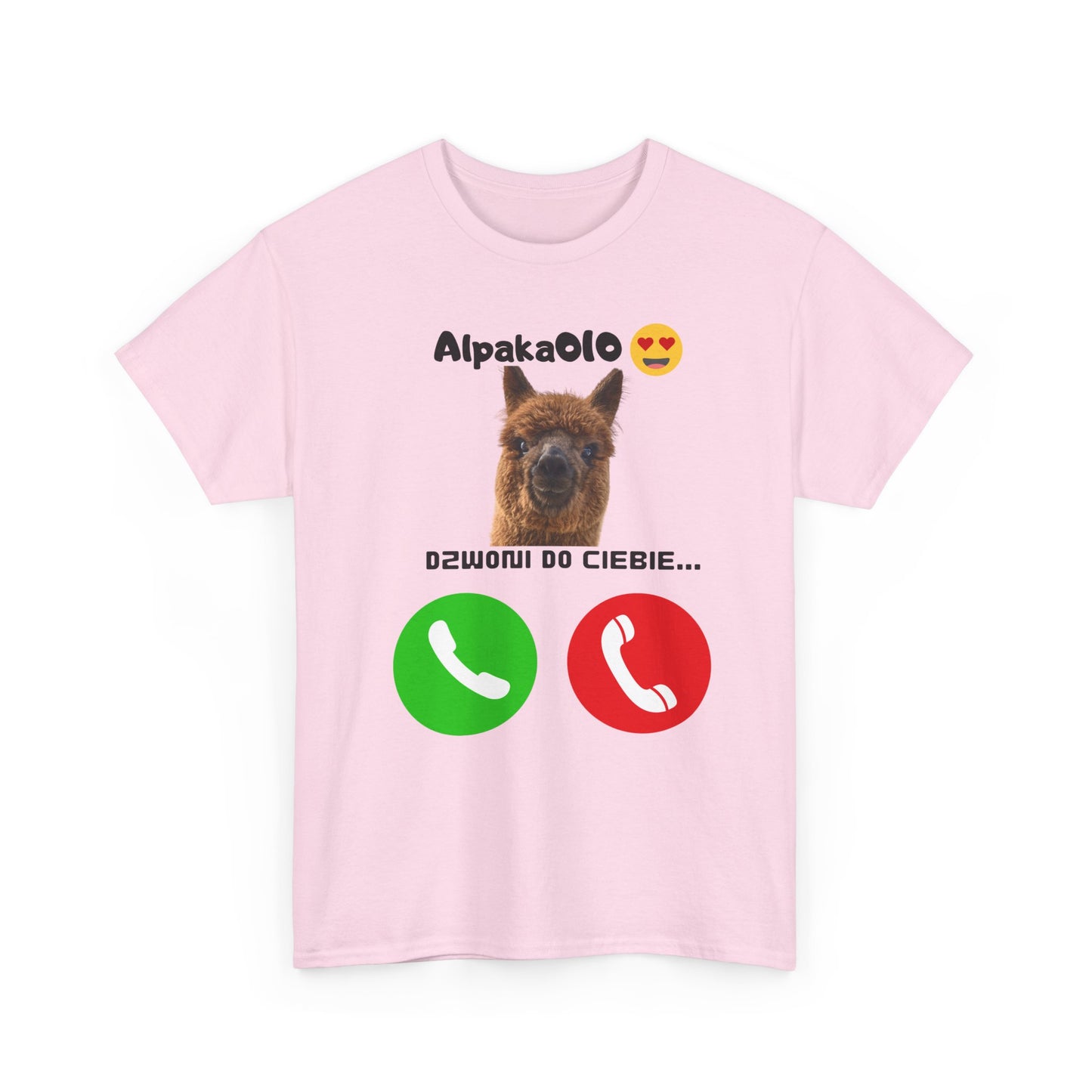 Koszulka unisex Alpaka dzwoni do Ciebie