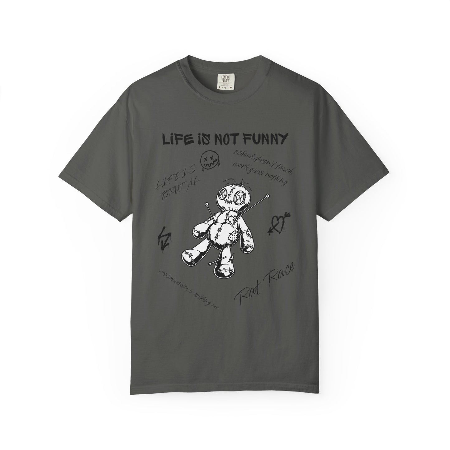 T-Shirt Unisex Life is no Funny Abstract-VibesStreet