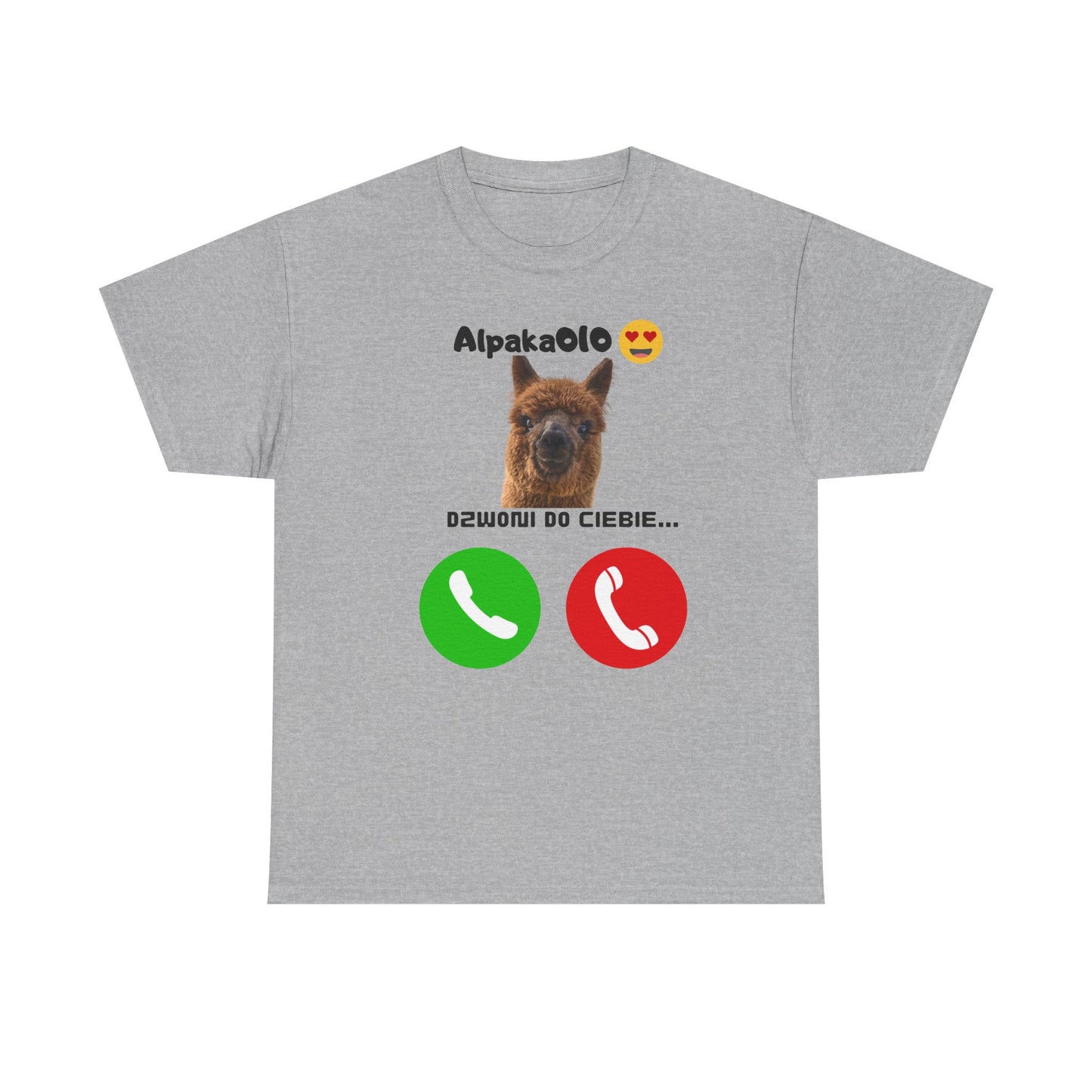 Koszulka unisex Alpaka dzwoni do Ciebie
