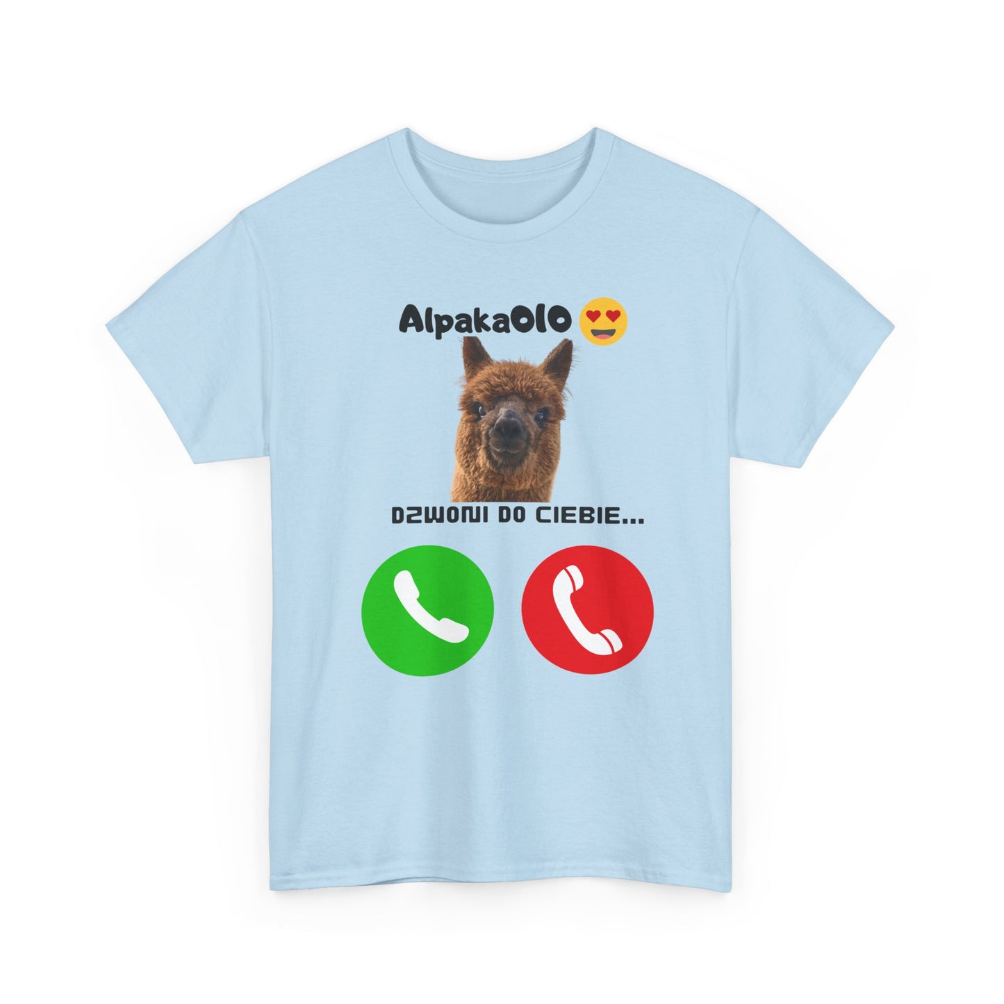 Koszulka unisex Alpaka dzwoni do Ciebie