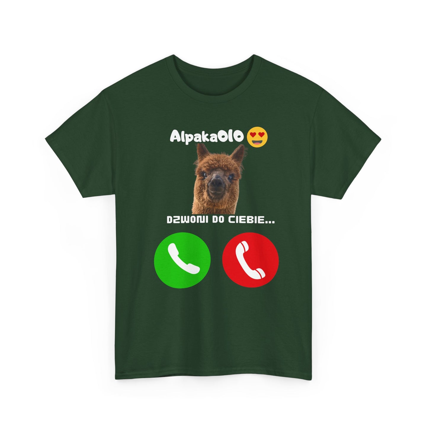 Koszulka unisex Alpaka dzwoni do Ciebie