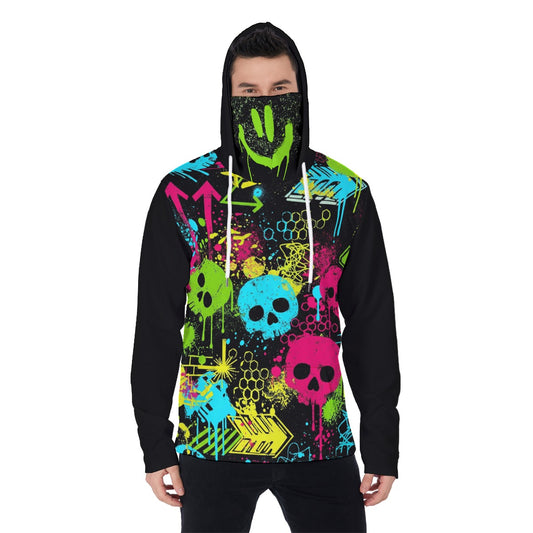 Bluza z kapturem i maską Graffiti Smile