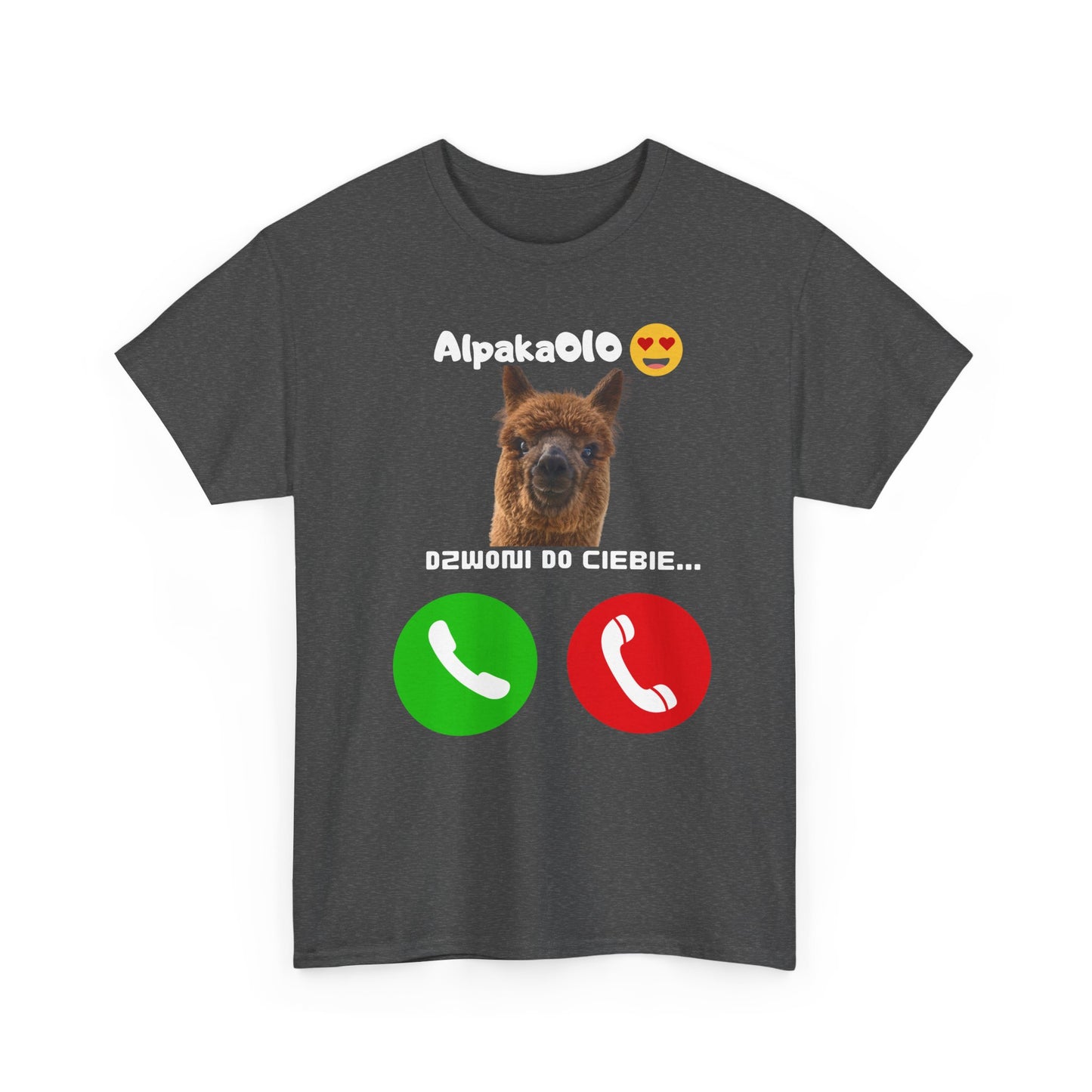 Koszulka unisex Alpaka dzwoni do Ciebie