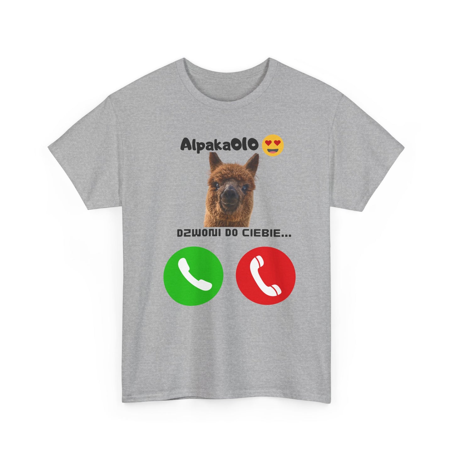 Koszulka unisex Alpaka dzwoni do Ciebie