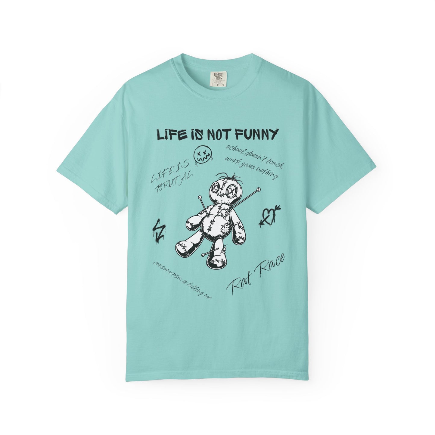 T-Shirt Unisex Life is no Funny Abstract-VibesStreet