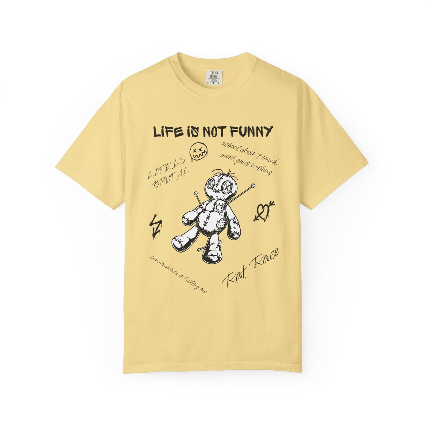 T-Shirt Unisex Life is no Funny Abstract-VibesStreet
