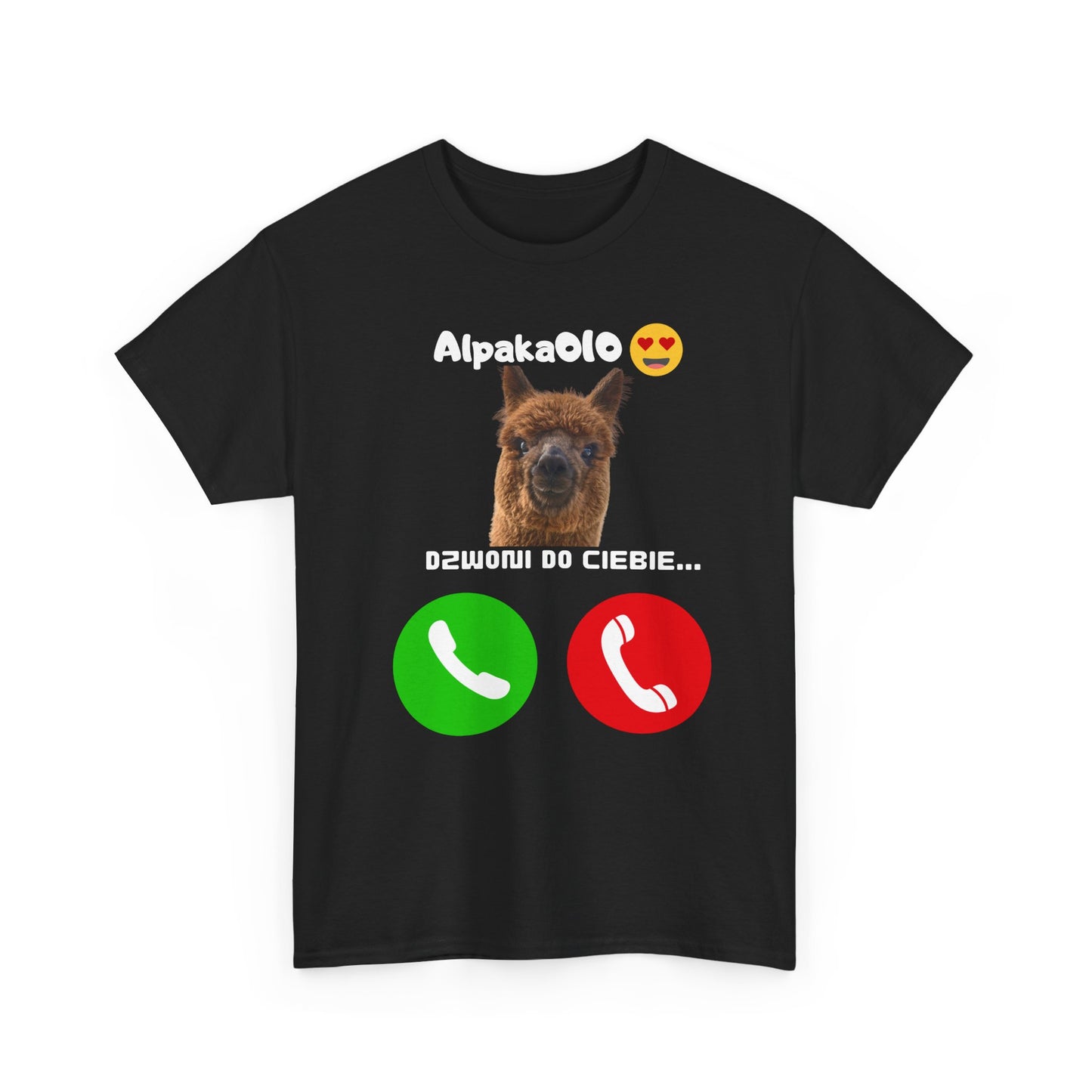 Koszulka unisex Alpaka dzwoni do Ciebie
