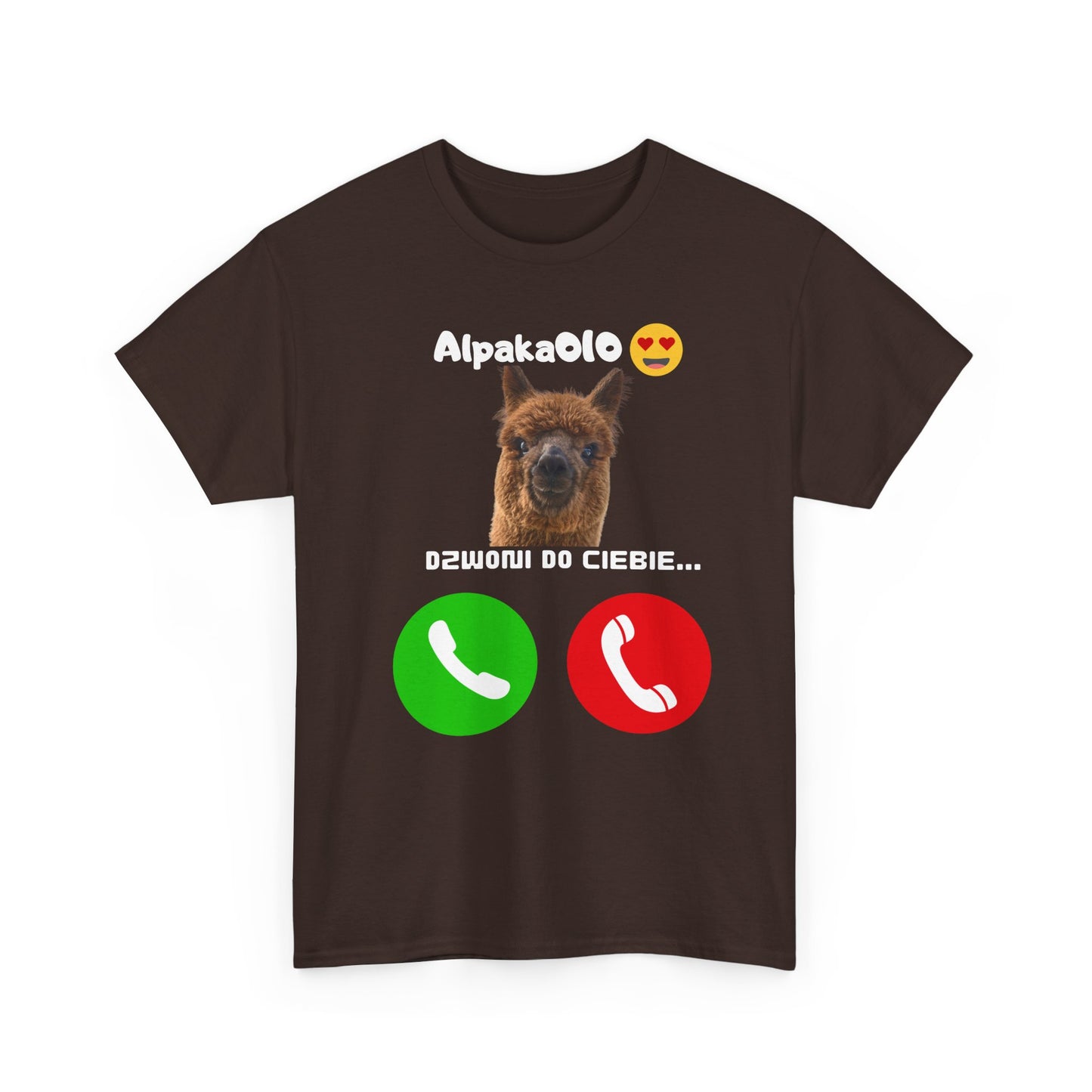 Koszulka unisex Alpaka dzwoni do Ciebie