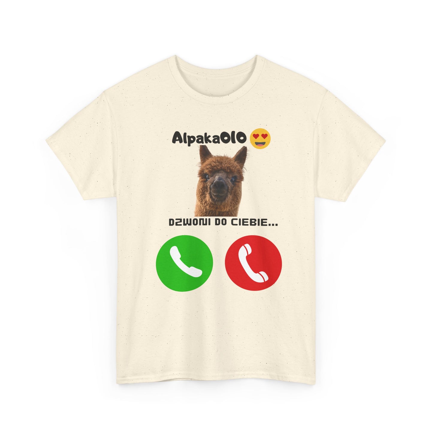 Koszulka unisex Alpaka dzwoni do Ciebie